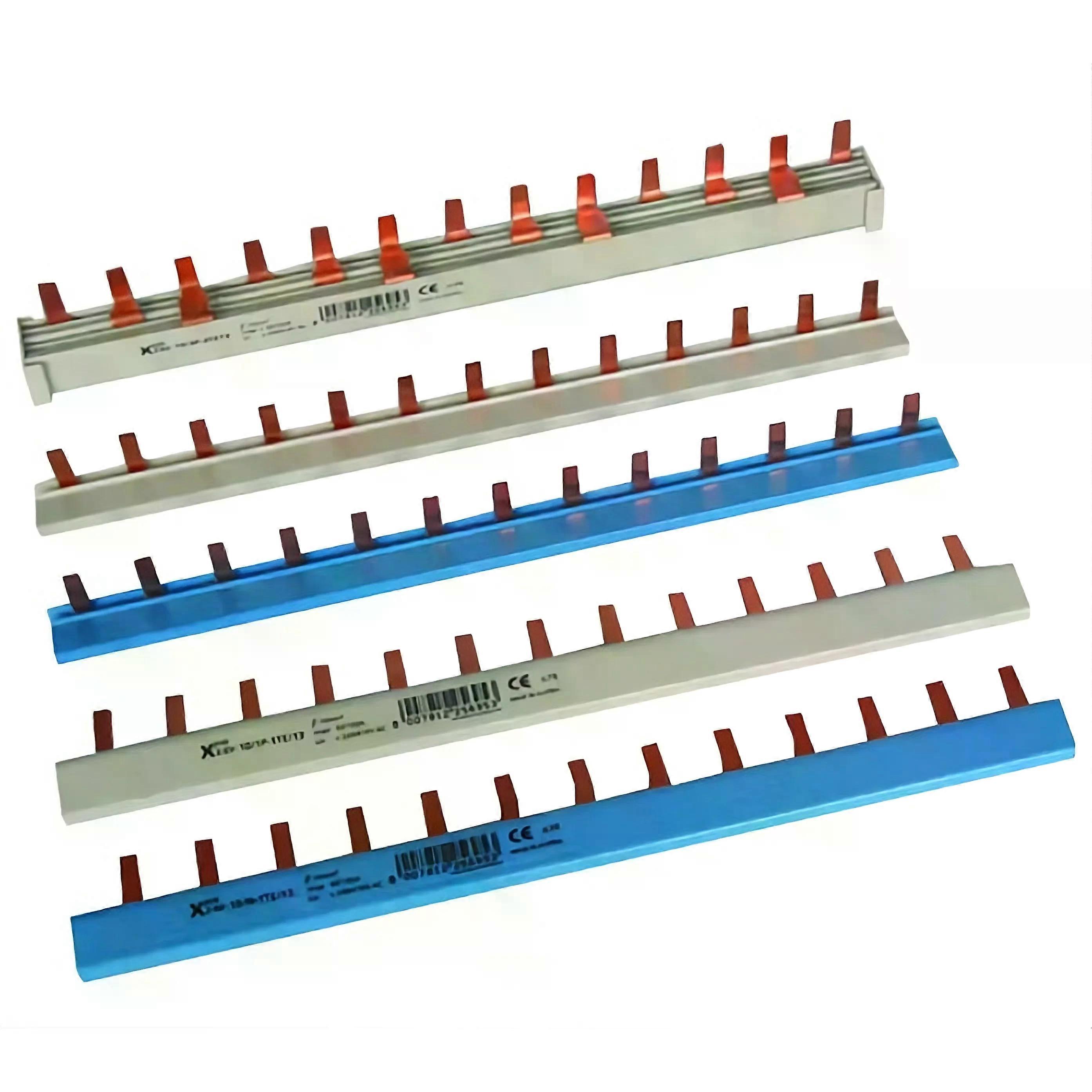 Phasenschiene, 1P, 10mm², gerade, 13 TE, blau