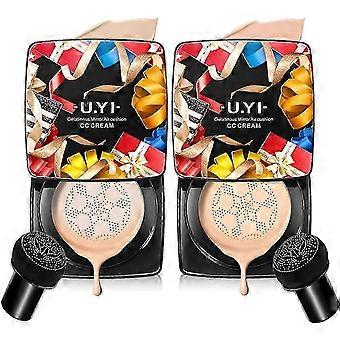Uyi Mushroom Cushion Cc Cream, U.yi Fresh And Flawless Mushroom Bb Cream, U.yi Bb Cream, Uyi Cc Cream Waterproof Oil Control Full Coverage Foundation 