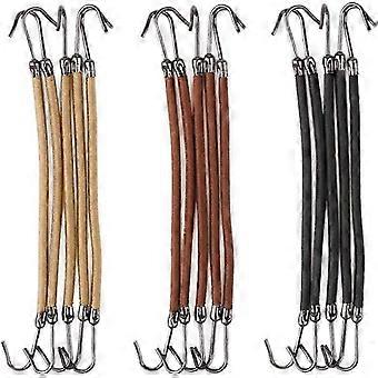 Women's Rubber Band Elastic Hair Hooks, 15 Pieces