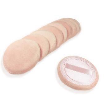 Confezione da 10 Powder Puff Cotton Cosmetic Powder Makeup Puffs Pads Makeup con nastro Viso Powder Puffs per Loose e Foundation