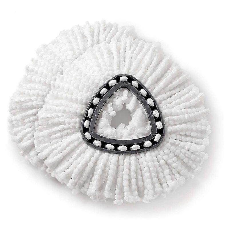 Replacement heads - Microfiber - Triangular shape - White Pack of 2