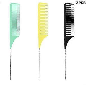 3 Sizes Anti-static Hairdressing Strand Comb for Hair Dye Tinting Brushes with Teeth