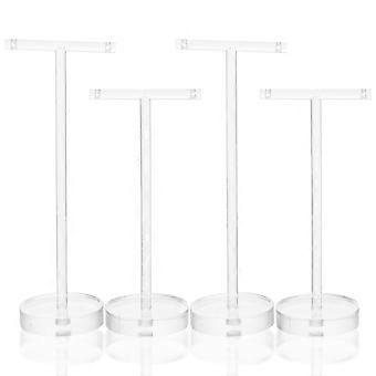 4 pièces en forme de T Présentoir de boucle d’oreille Organisateur pour boucles d’oreilles Porte-organisateur de bijoux