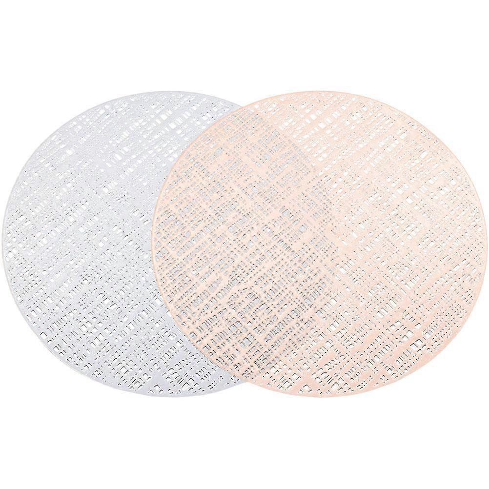 Assorted Color Table Mats Western Placemats for Dining Table Use 2Pcs