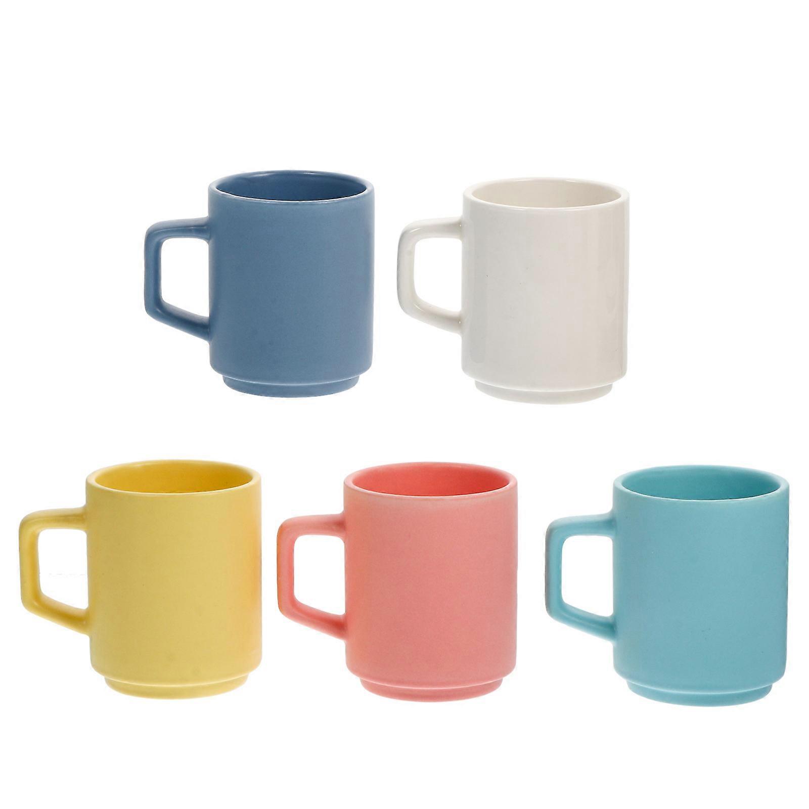 Ceramic Coffee Mugs for Drinking Use 5Pcs Set