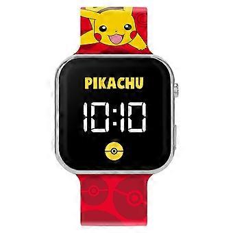 Kids Film And Cartoon Pokemon Red Printed Strap | Acotis - Stainless Steel