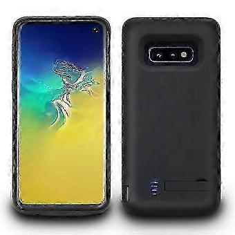 E29 Compatível com Samsung Galaxy S10e 5000mAh Bateria Extensível Recarregável Power Bank Design com Suporte Borda em TPU Macio Carregador de Celular wudi2659