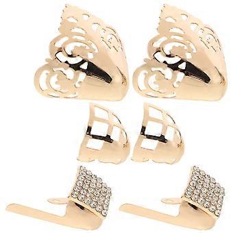 High Heel Metal Tip Protector Shoe Toe Guards for Decoration 3Pairs