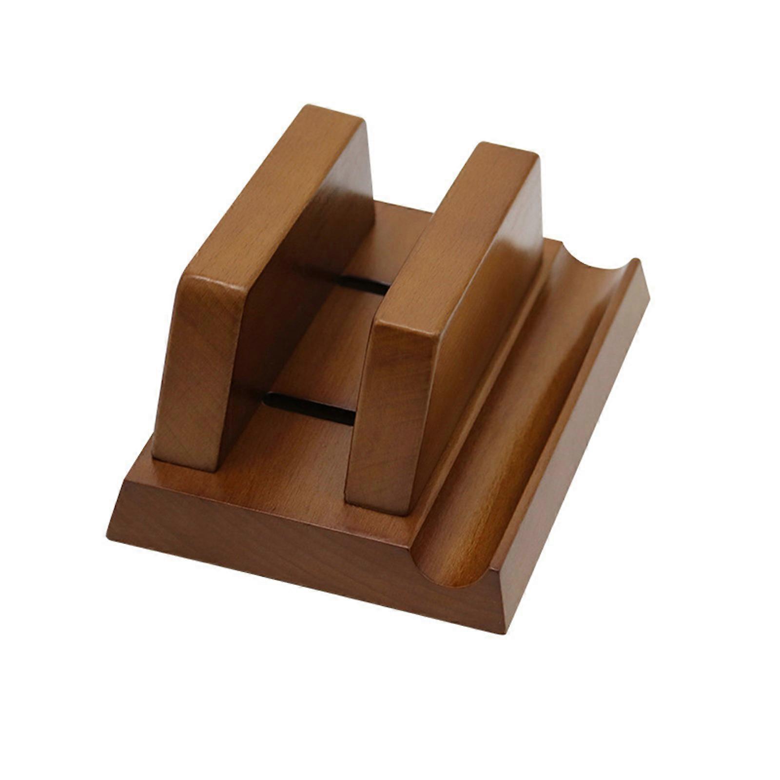 Desk Mount Vertical Stand Natural Beech Walnuts Material Quick Release for Optimized Workspaces Solution  wa color