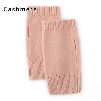 Thick and Warm/Mountain Autumn/Winter Solid Color Simple Gloves Exquisite Knitted Anti Cold Elegant Women's Gloves