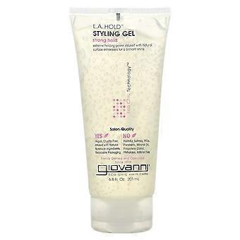 Giovanni L.A. Hold Stylinggel, Sterke Fixatie, 201 ml (6,8 fl oz), 2-pack