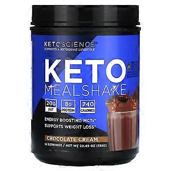 Keto Science, Shake Keto para Refeição, Creme de Chocolate, 581 g (20,49 oz)