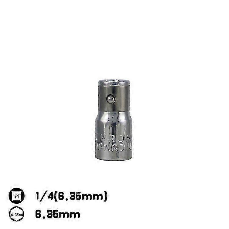 1/4" Square Drive To 1/4" Socket Hex Bits Converter Screwdriver Bit Holder Socket Adapter Hand Tool