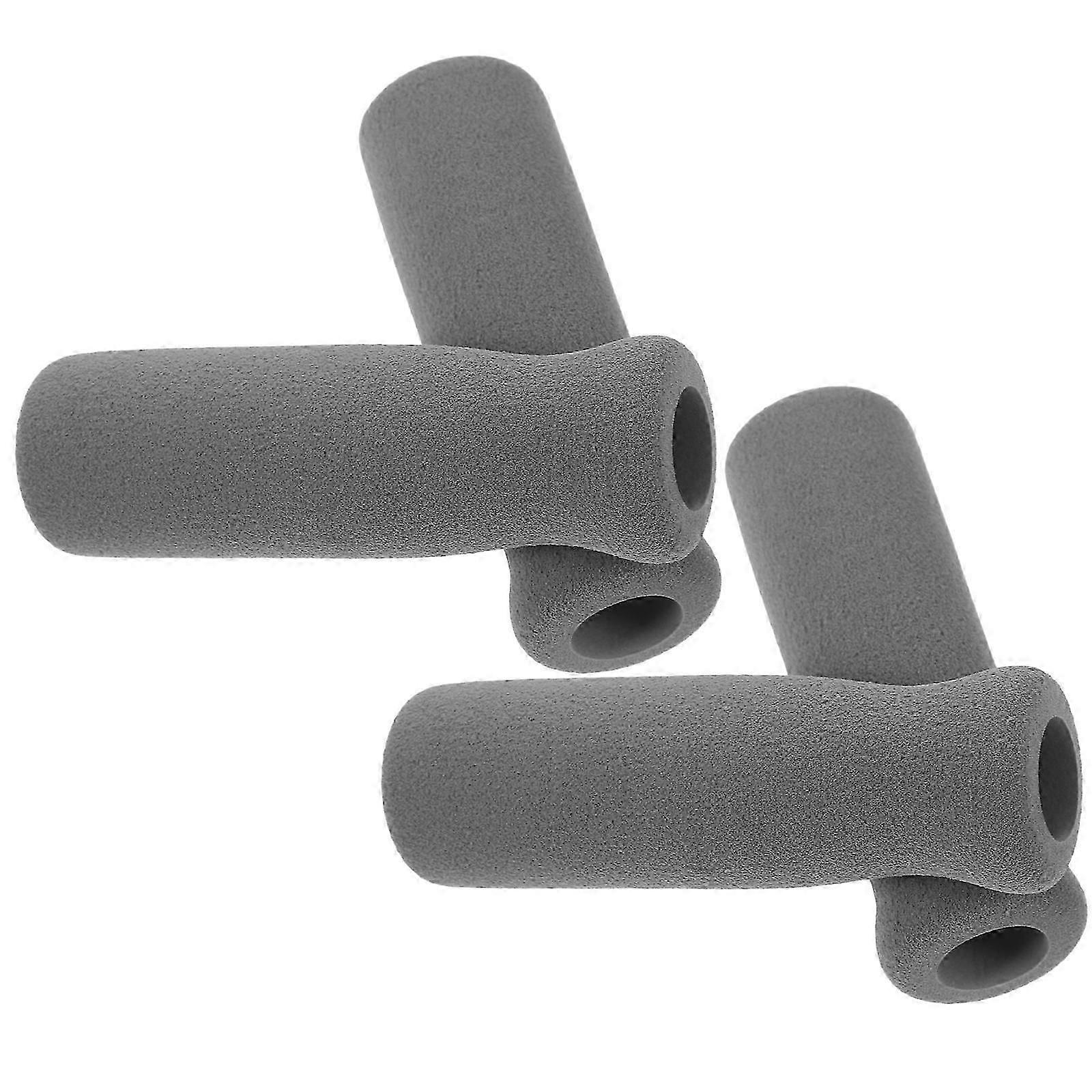 Walking Cane Handle Grips | Grey | Sponge | 4Pcs Set