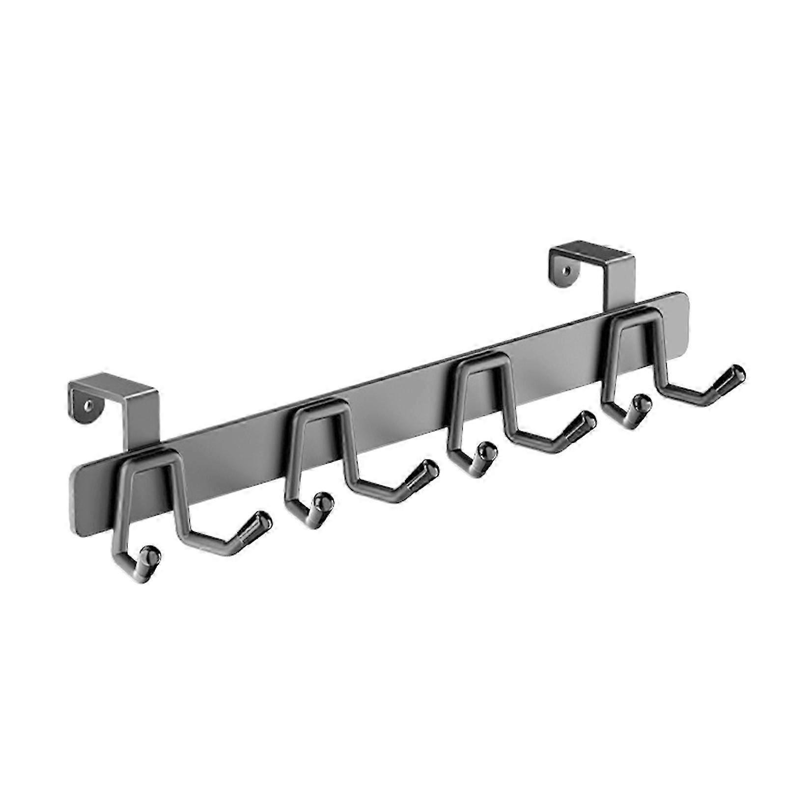 User-friendly Black Over Door Hook for Hanging Solutions 26-27