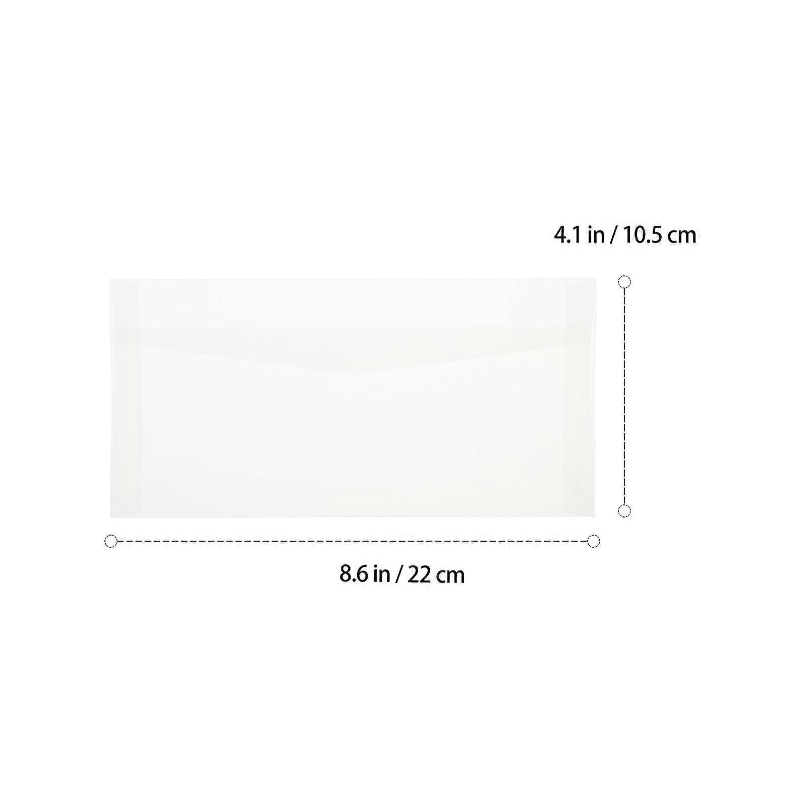 Creative Envelopes Letter Envelopes for Greeting 20Pcs White Translucent