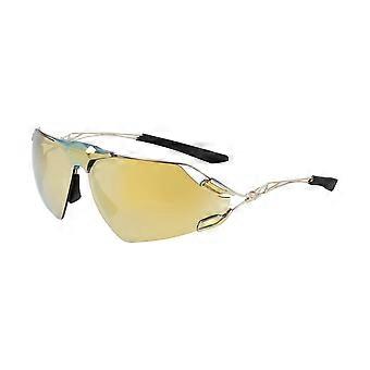 Nike ZEUS EDGE EV24030 700 Semi Rimless Gold Unisex Wraparound Sunglasses UV3 Original