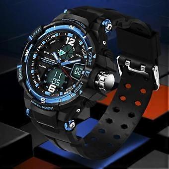 fashion wristwatch army military sport digital watch men waterproof watch blue