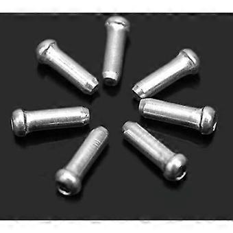 100pcs Aluminum Bike Cable End Caps Silver - MTB, BMX, Road Bike