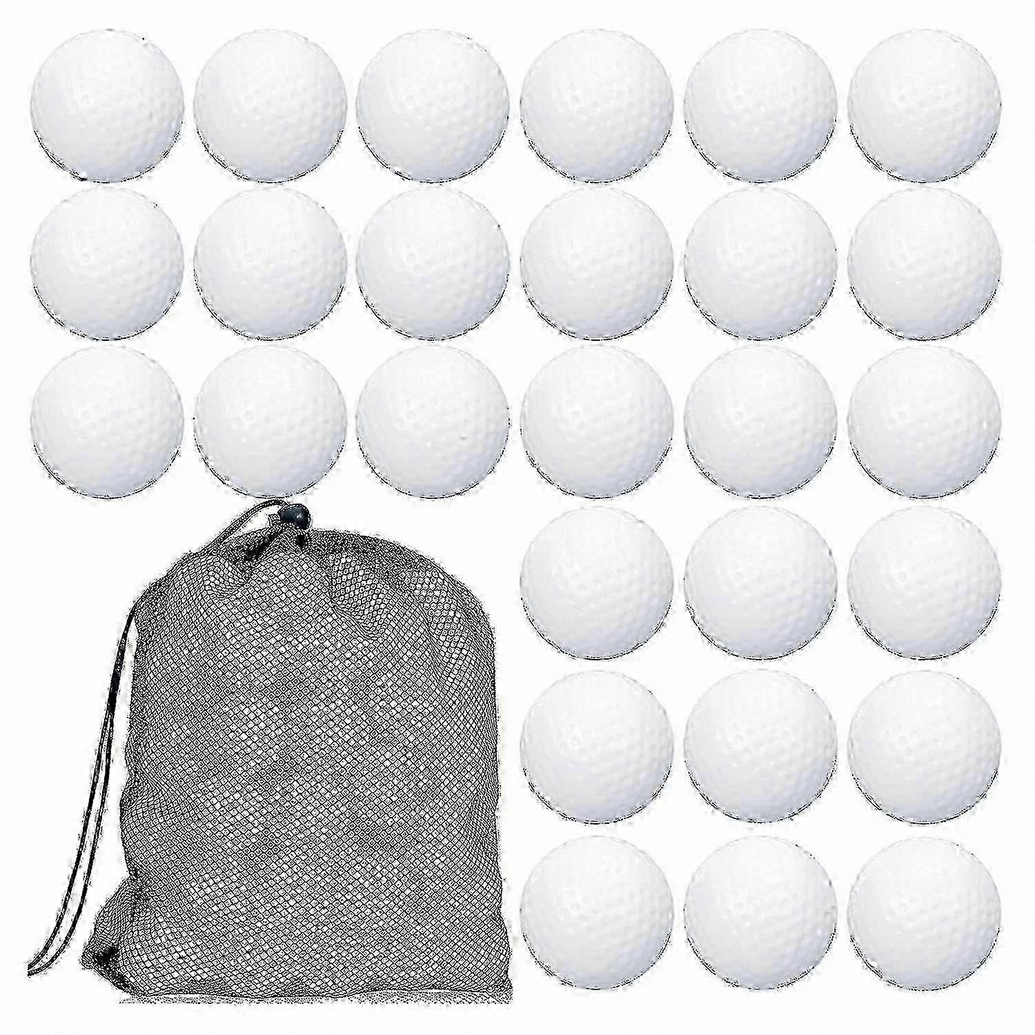100 Adet Biyolojik Olarak Parçalanabilir Golf Antrenman Topu ve Taşıma Çantası - İçi Boş Antrenman Topları