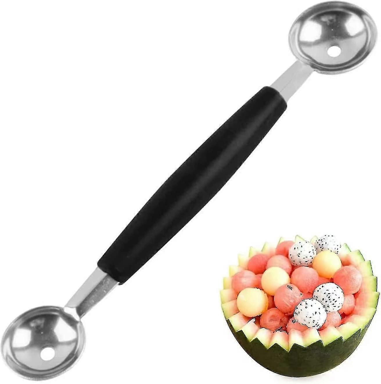 Cuillère double face Fruit Melon Baller, 2 en 1, 18cm