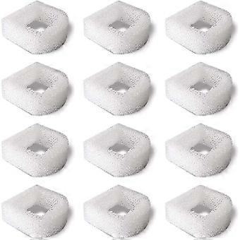 Replacement Foam Filter Accessory (Pack of 12)-Compatible with Ceramic Fountains and Drinkwell 360 Steel