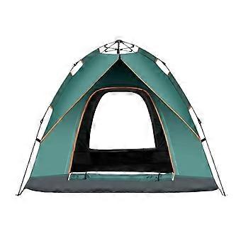 Automatic Pop Up Camping Tent Waterproof Sun Shelter for 24 People Lightweight Quick Setup Green