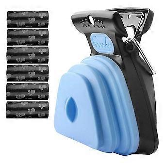 Dog Pooper Scooper For Large Dog-Portable Sanitær Dog Waste-Heavy Duty Dog Avfall Cleaner med Bag Dispenser-Dog Leash Clip og 90PCS avfallsposer Inclu