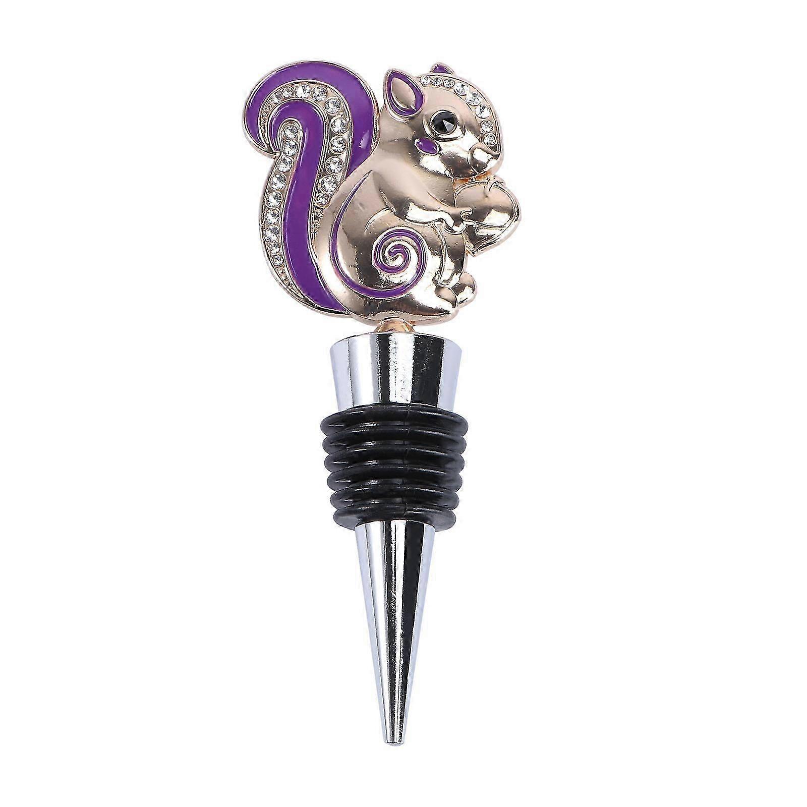 Squirrel Shaped Alloy Red Decor