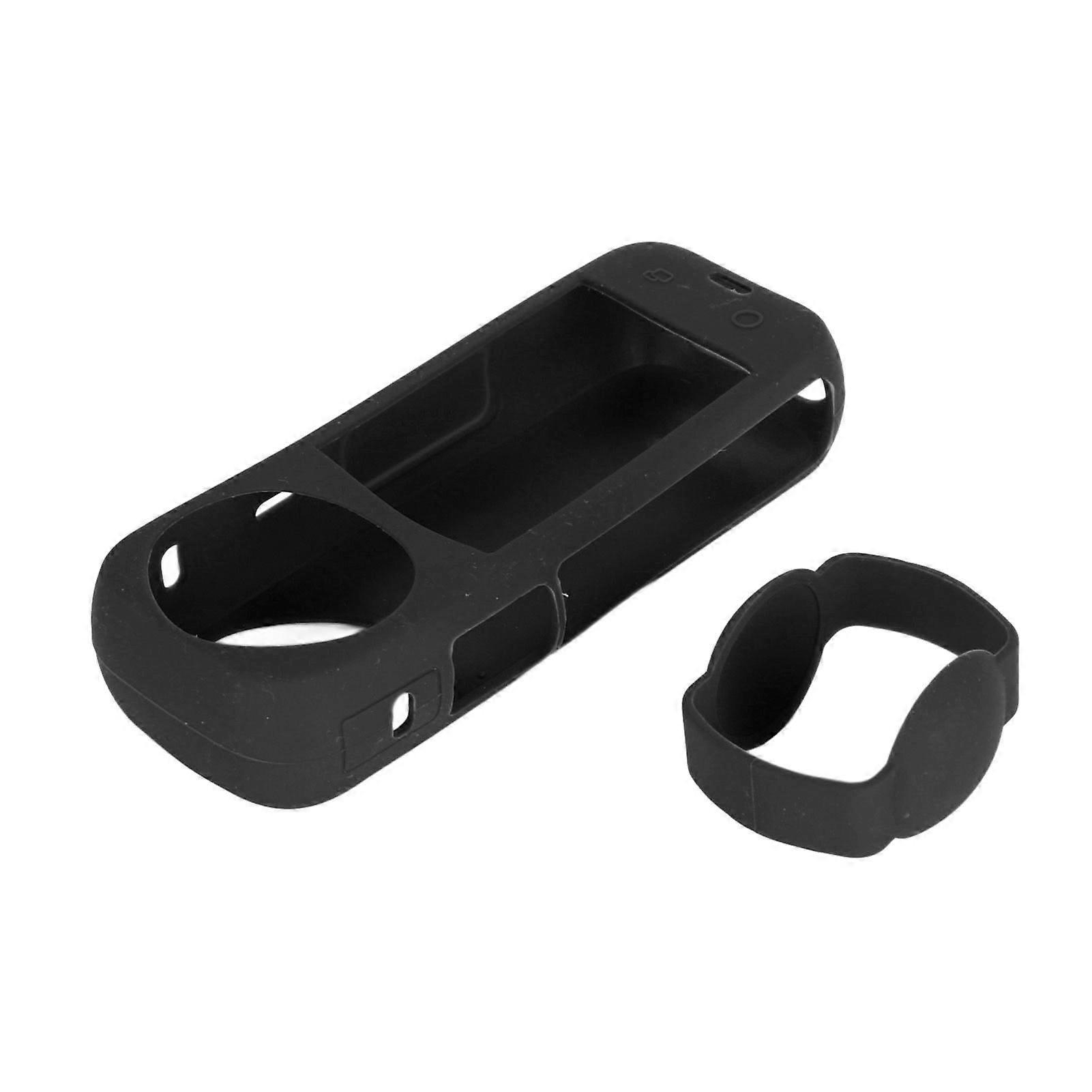 Action Camera Protective Case Silicone Shockproof Cover Panoramic Camera Protector Compatible With Insta360 X4 Camera Black
