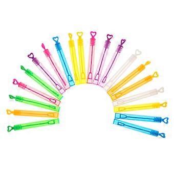 20pcs leere blasende Seifenblasenflasche Set Bubble Stick Bubble Wand (zufällige Farbe)