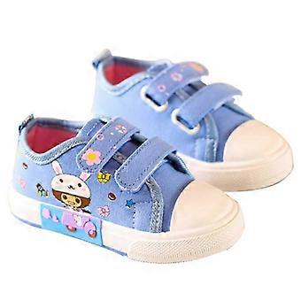 Modische Baby Mädchen Schuhe Canvas Flache Schuhe mit Klettverschluss für Kinder Kinder