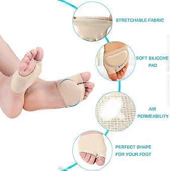Metatarsal Sleeve Pads Soft and Comfortable Ball of Foot Cushions Pain Relief Forefoot Pads for Women and Men, 2 Pairs  Small (2 Pair)