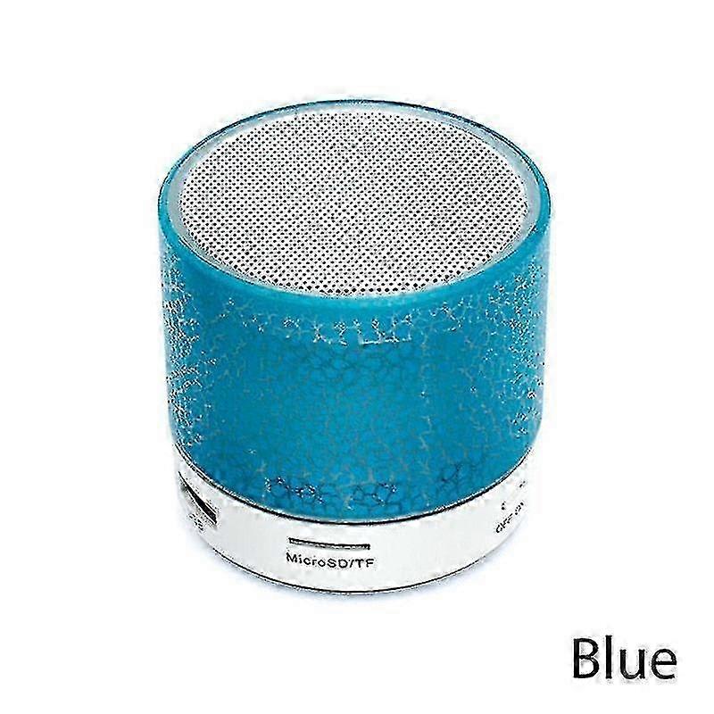 Mini Wireless Speaker With Colorful Led (Blue)