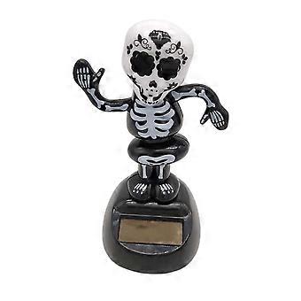 Halloween Bobbleheads for Car Dashboard Solar Powered Dancing Toys with Painted Face Detail