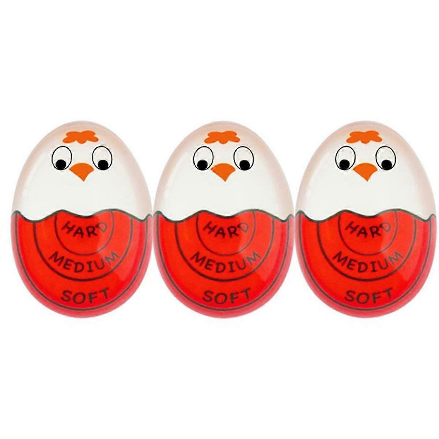 Egg Timer for Boiling Eggs Soft Hard Boiled Egg Timer Pro That Changes Color When Done & Safe (Red-3