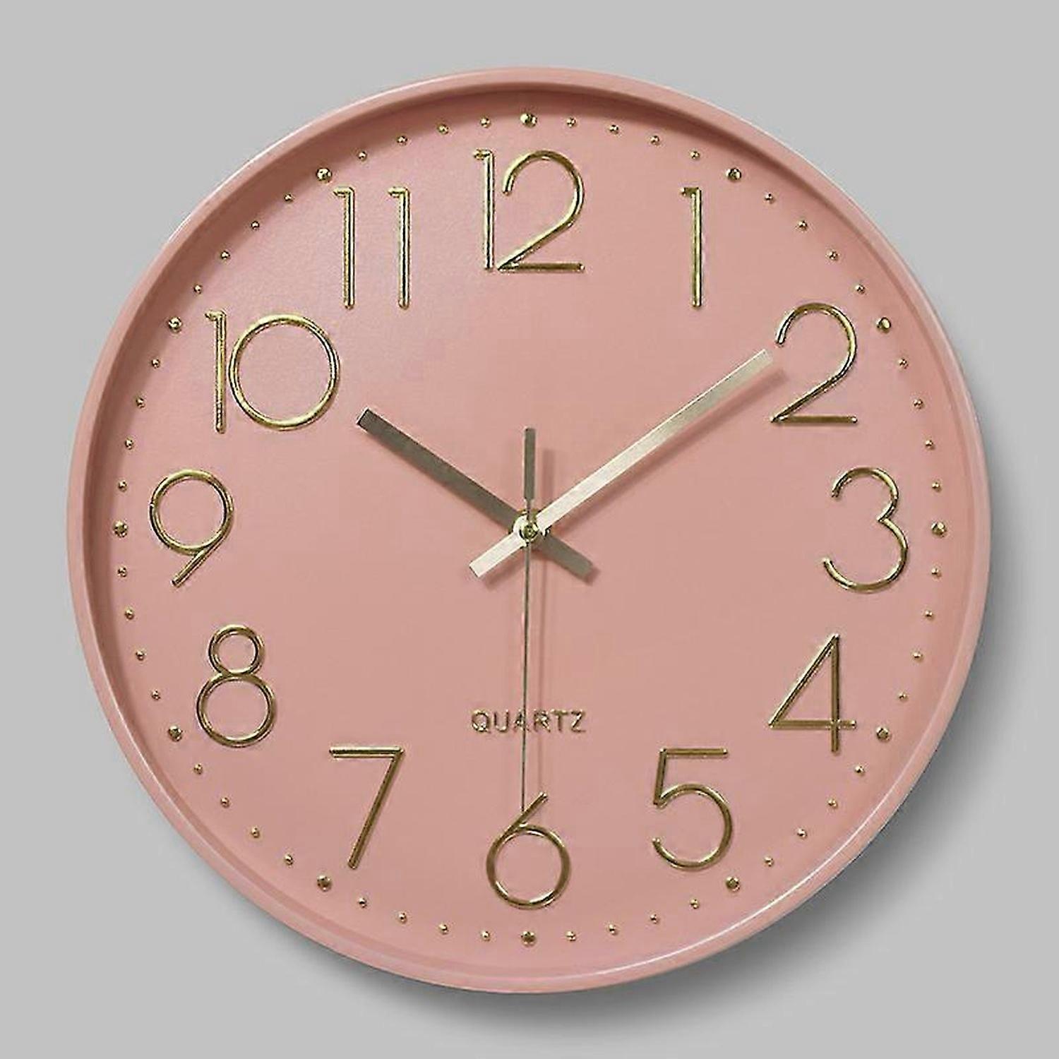 Wall Clock 12-inch Silent Non-ticking Wall Clock