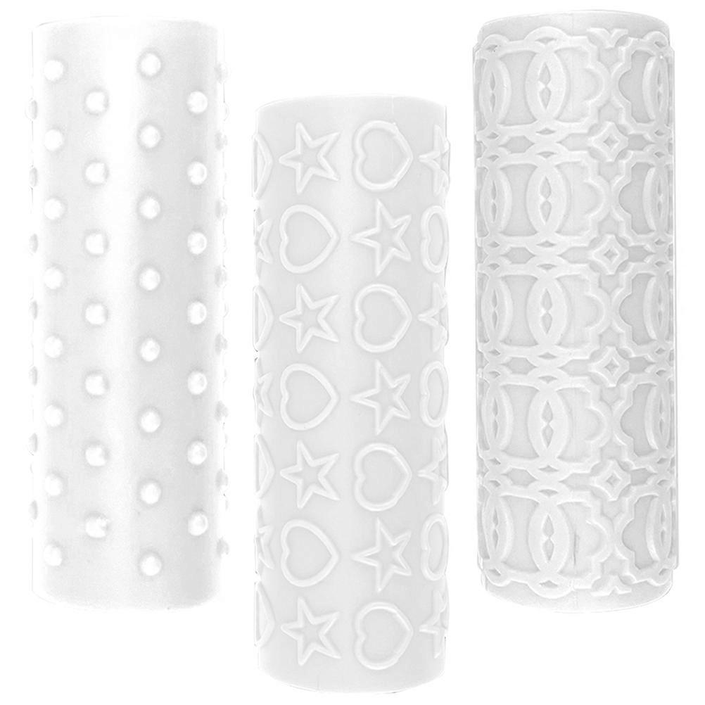 Clay Twig Rollers Polymer Clay Texture Roller for DIY Crafts 3Pcs