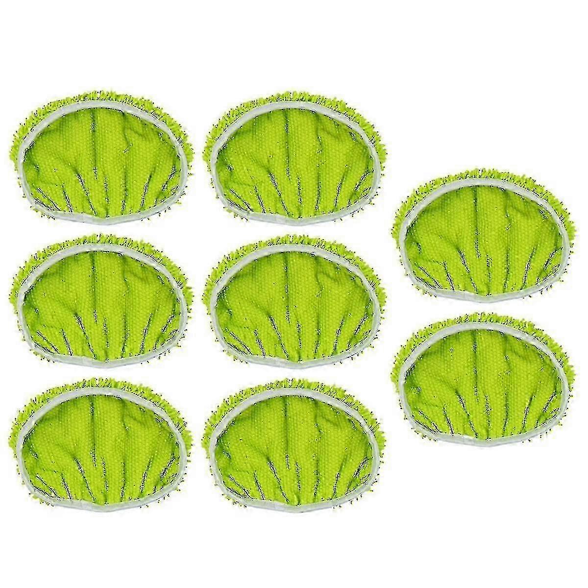 8pcs Reusable Microfiber Mop Pads compatible with Flat Mops