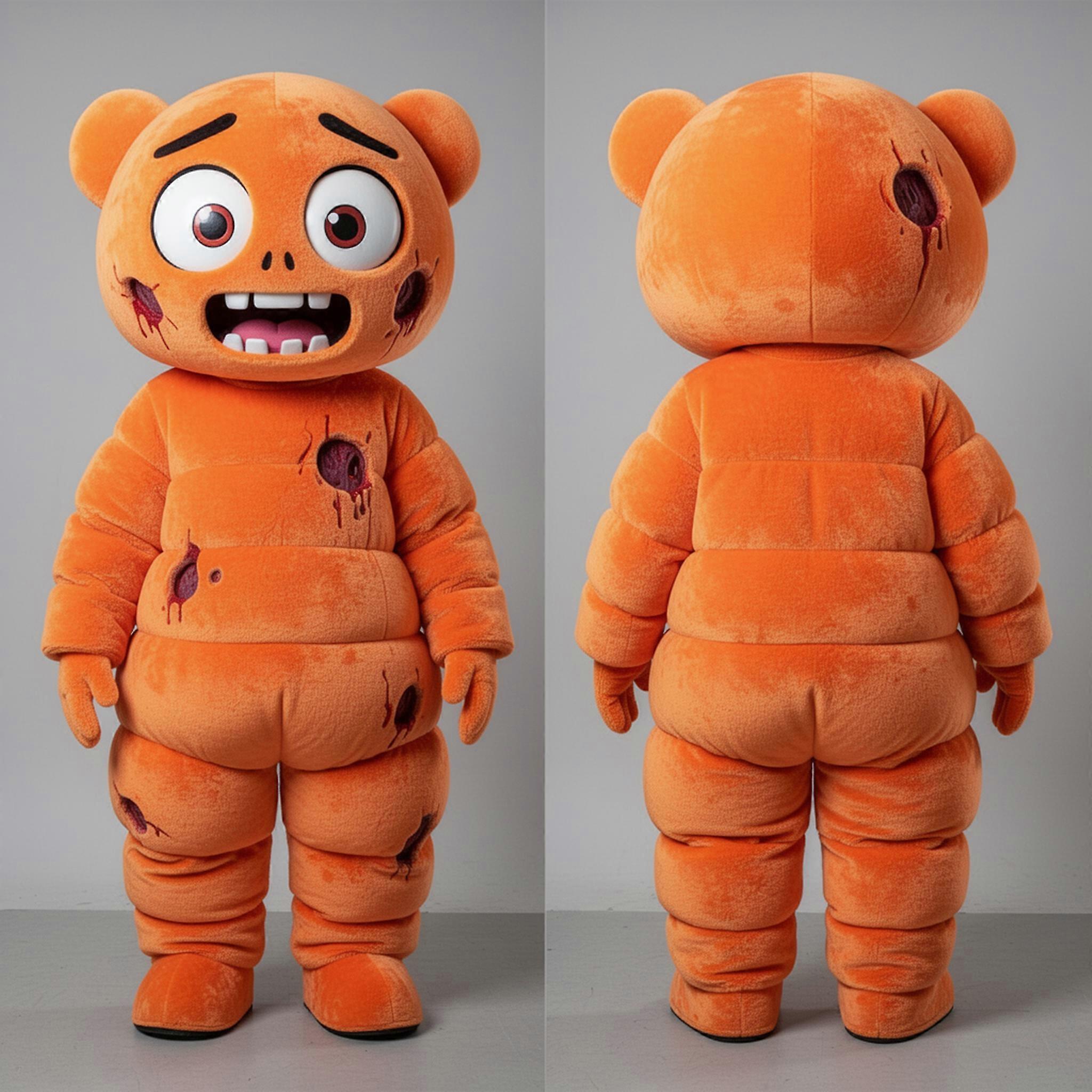 MASTICOT Rust Orange Wide Eyed Undead Mascot