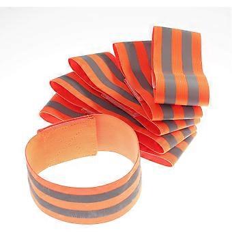 [Sett med 6] Doble reflekterende strikker. 35x5 cm reflekterende armbånd
