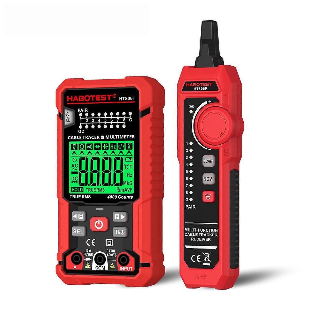 HT806TR 2-in-1 Network Cable Tracer & Multimeter