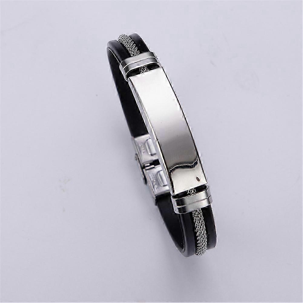 Adjustable titanium wristband for men with electroplated surface