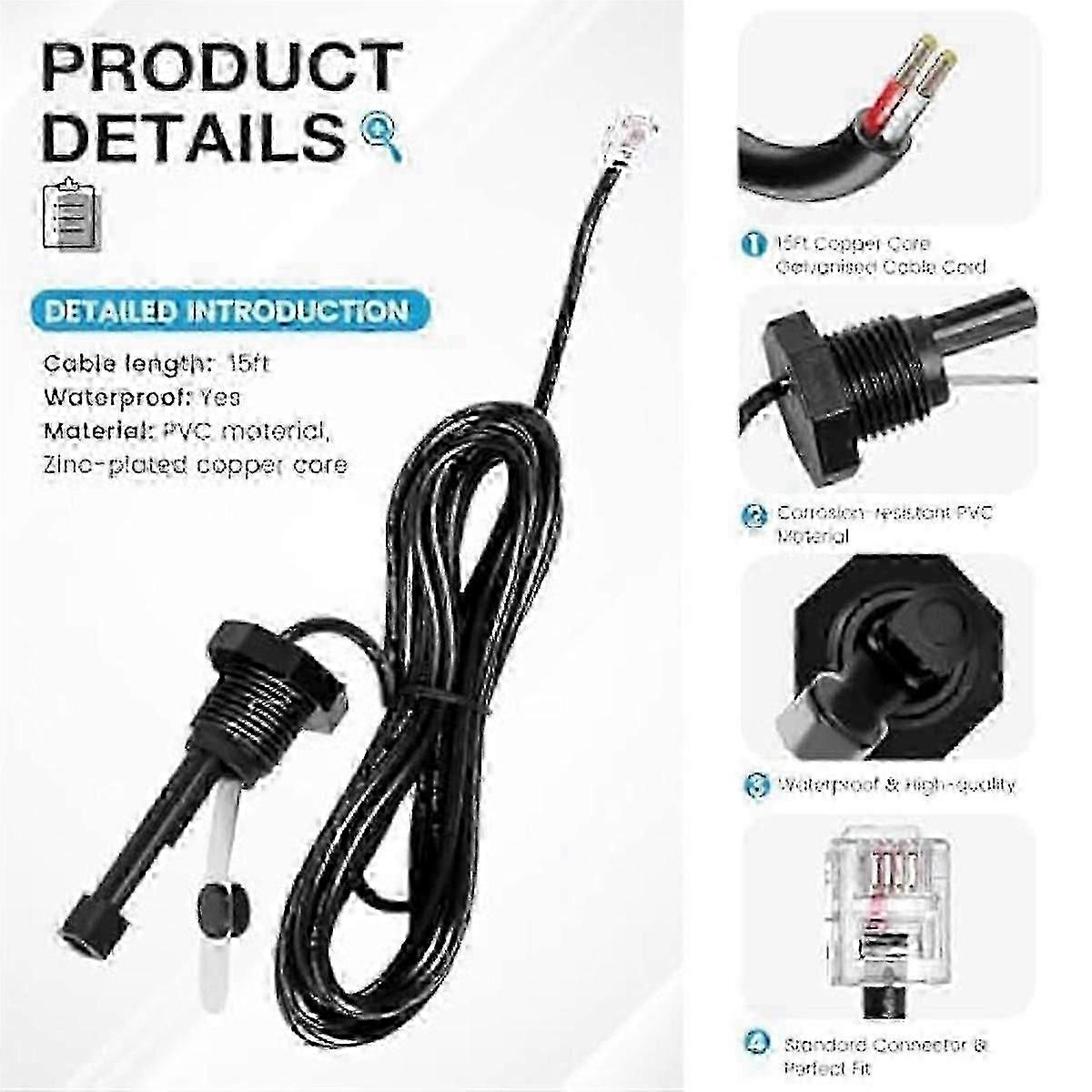 Hayward pool sensor flow switch assembly with GLX-FLO cable