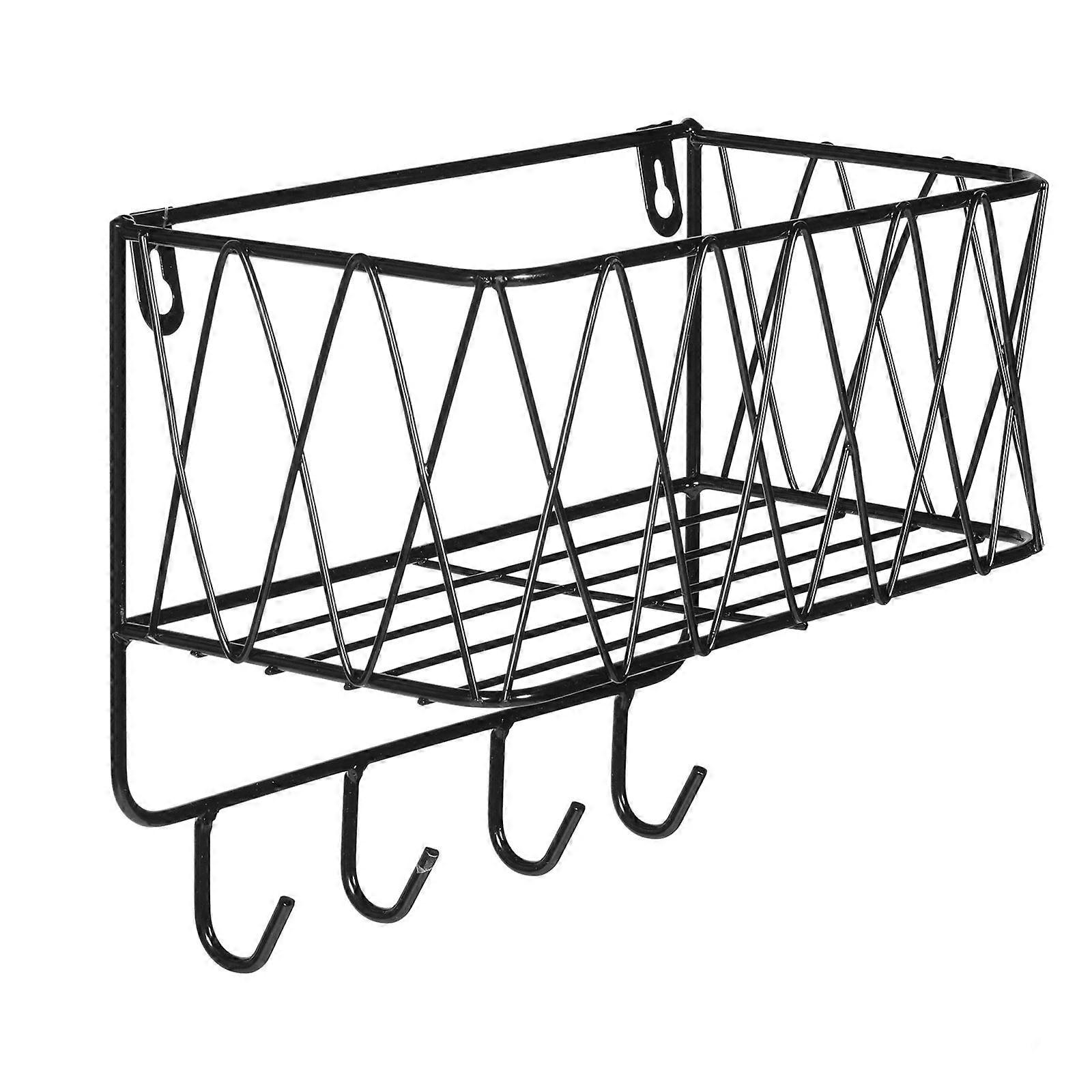 Convenient Multi-Function Wall Storage Stand Made of Iron