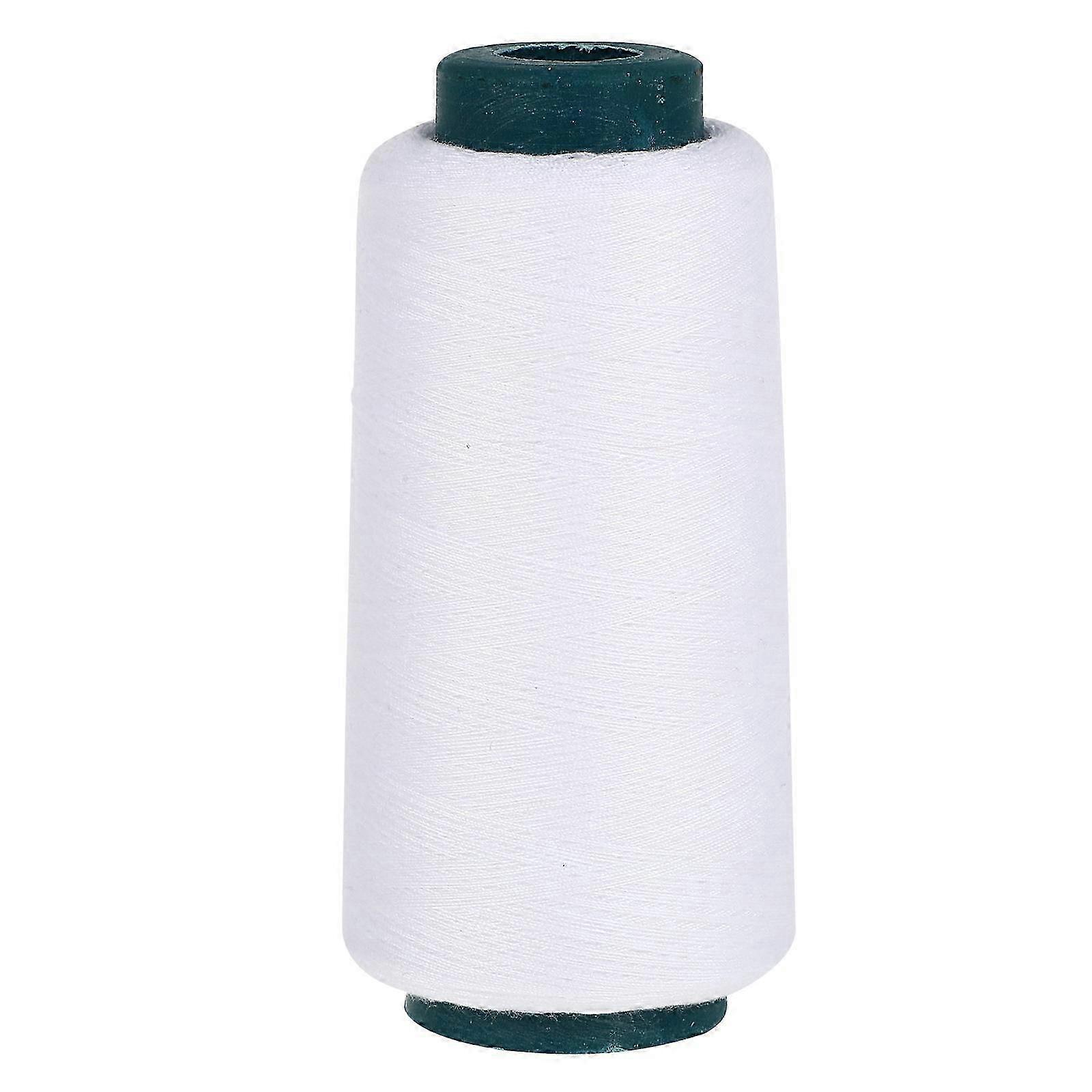 Bleached 3000 Yards Polyester Sewing Thread compatible with Sewing Machine (White)