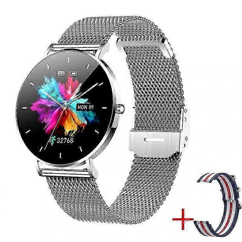 T8 1.3-inch Bluetooth Smart Watch Silver Gray