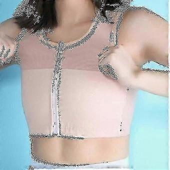 Kobiety Ice Silk Oddychający Chest Binder Tomboy Lesbian Transgender Gorset Tops Vest Front Zipper Short Bandage Breast Binder-scntcv
