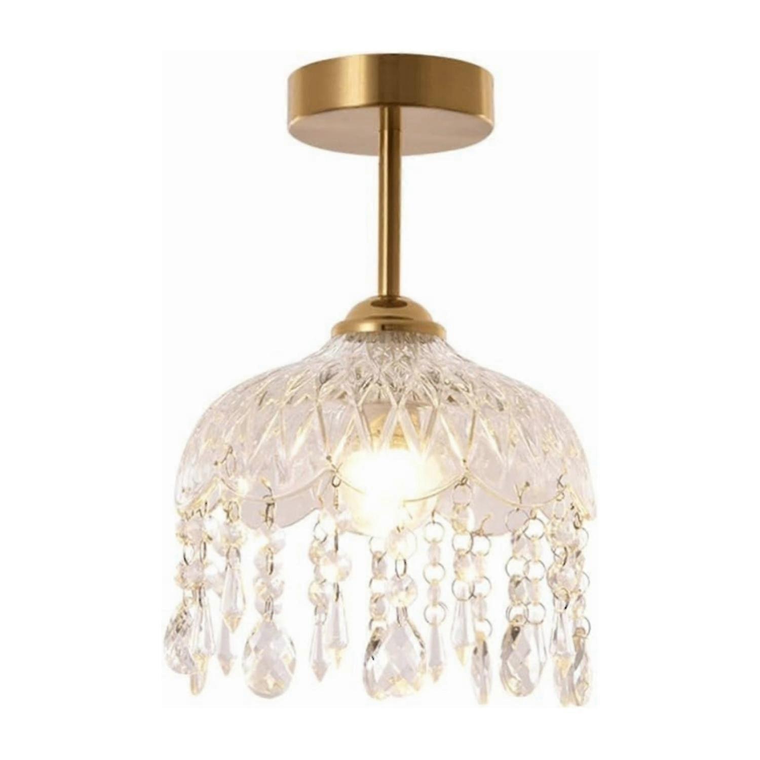 Compact Crystal Glass Chandelier