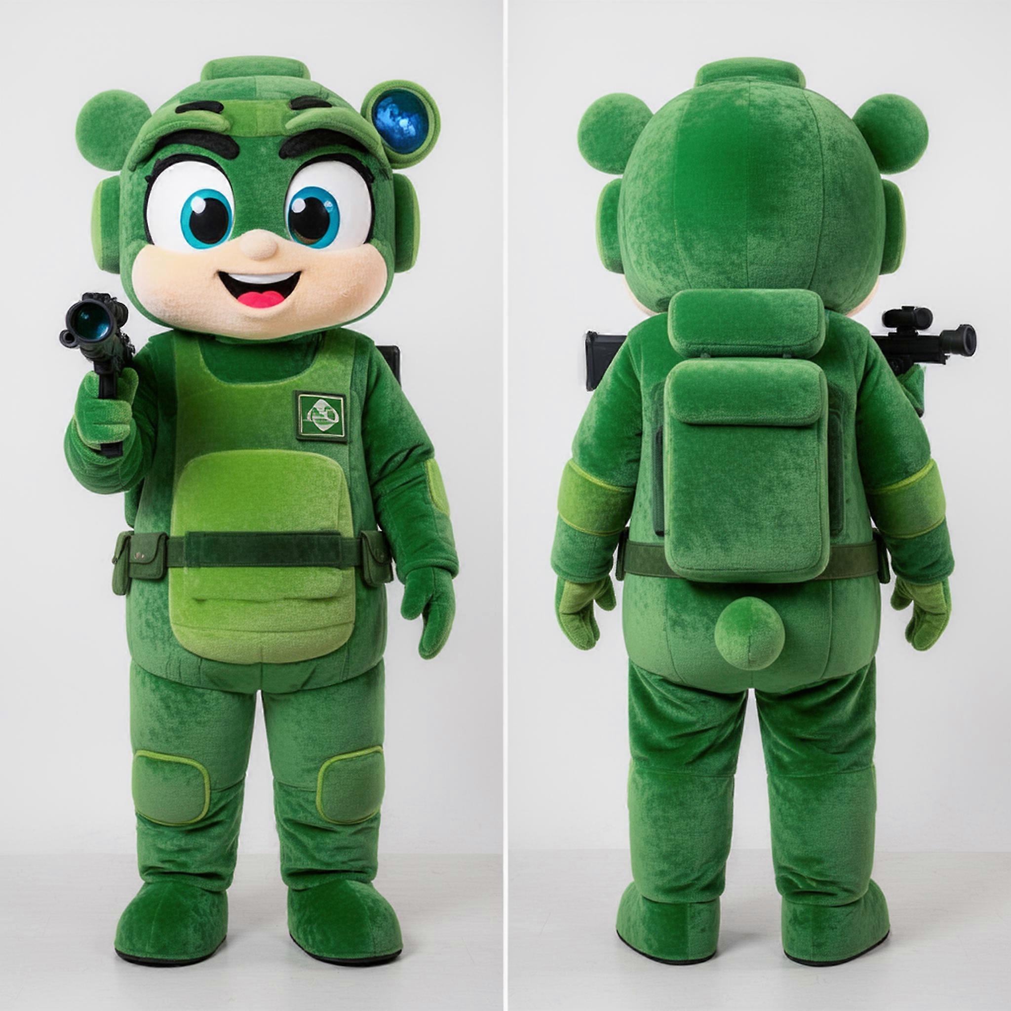 MASTICOT Forest Green Tactical Sniper Mascot